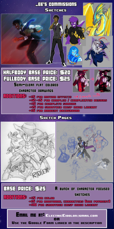 COMMISSIONS ARE OFFICIALLY OPEN! (ﾉ◕ヮ◕)ﾉ*:･ﾟ✧ Lots of info can be seen in these adverts! If you