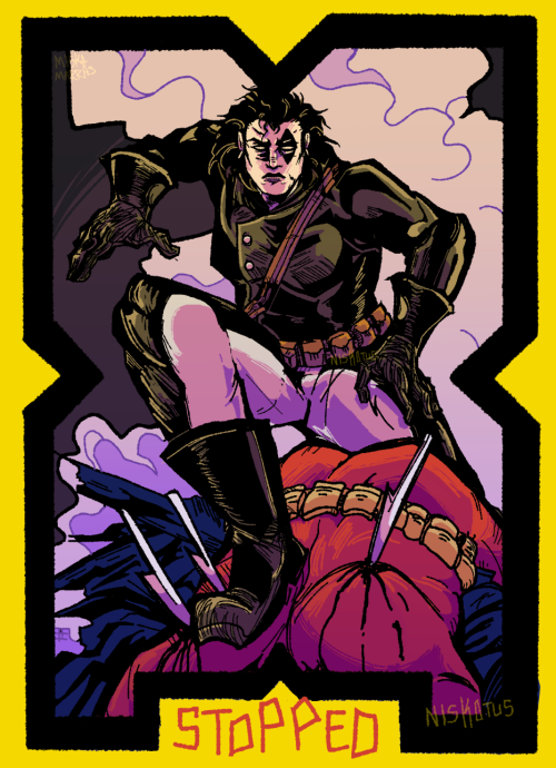 Redrawing Trading Cards From The 1991 X-force Set With Some Friends For Fun