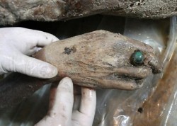 sixpenceee:  A 700-year-old mummy was found