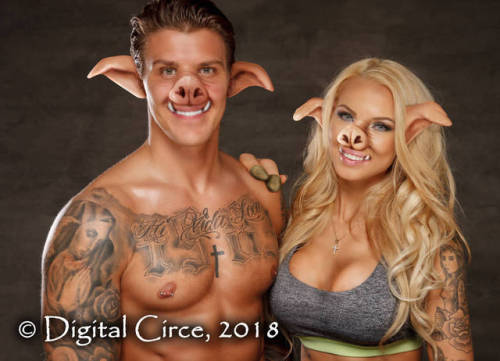 Tattooed SwineOriginally posted on DeviantArt on Nov 25 2018(man and woman to pig transformation)We 