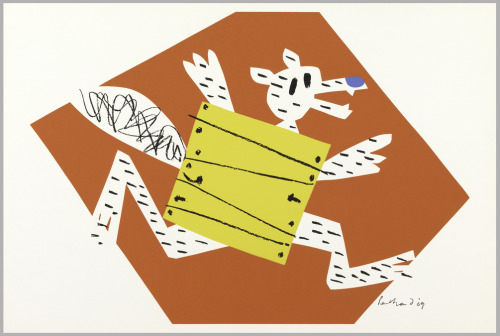 Paul Rand, poster Running Dog, 1969. USA. Via Cooper Hewitt