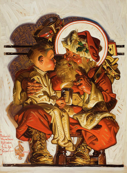 A few Leyendecker Santas. Merry Christmas! 