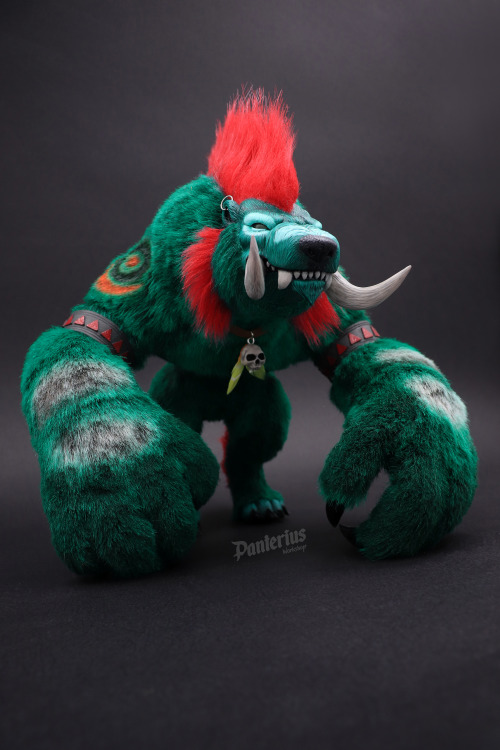  Concept Might of the Grizzlemaw + TrollToy for patron. Handmade toy.Height: 23 сm ( 9 inch)Width: 2