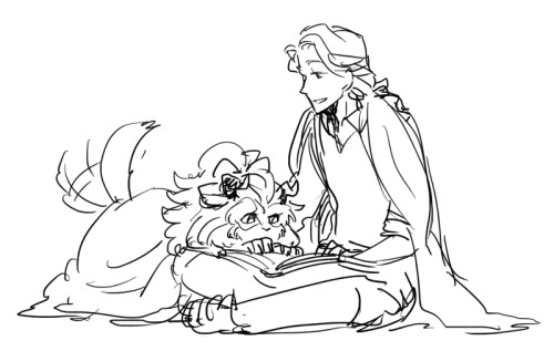 roachpatrol:  dc9spot:  Beauty(?) and the Beast …genderbend XD!  NO NO NO THIS IS TOO CUTE I LOVE IT 
