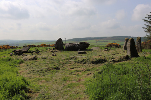 Aikey Brae Stone Circle, near Old Deer, Scotland, 2.6.18.A recumbent stone circle built in the 3rd m
