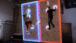 sixpenceee:  A Finnish company just reinvented one the earliest arcade games ever. The Augmented Climbing Wall combines projected graphics and body tracking technology to create interactive games and training programs that look straight from the future!