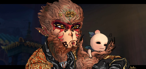 One Of My First Frame Redraws And Also The First Time I Drew Sun WuKong W/o My Style Yet :D