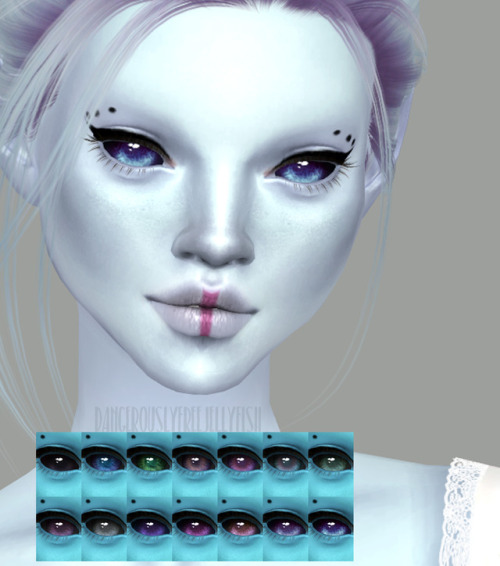 dangerouslyfreejellyfish: Whisper Eyes - Aliens Default Replacements and Non-DefaultsAll 9 Maxis col