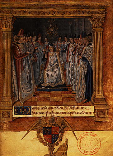Louis XI chairing a chapter, 1470, Jean FouquetMedium: parchmentwww.wikiart.org/en/jean-fouq
