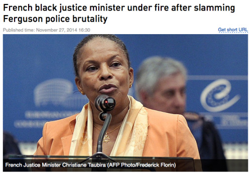 theblackdream:stubbytuna:residentgoodgirl:About the French Minister of Justice, Christiane Taubira:F