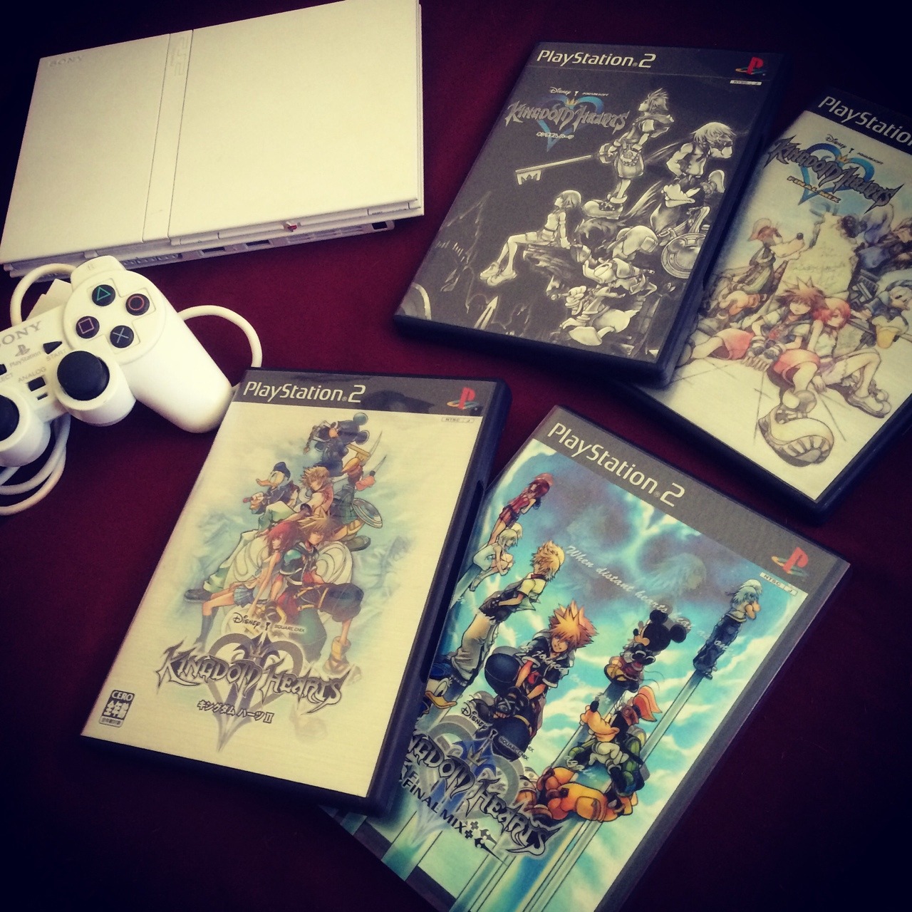 Oh but did I mention that my husband sent me a Japanese PS2 and the Japanese versions