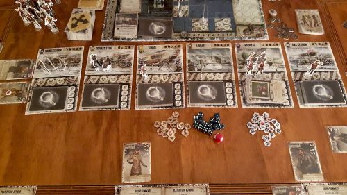 Survivors must fight off zombies to stay alive in Dead of Winter
Dead of Winter
by Plaid Hat Games
Ages 13 and up, 2-5 players, 90 minutes
$43 Buy one on Amazon
Winter is coming, and the walking dead are following in its wake. A small group of...
