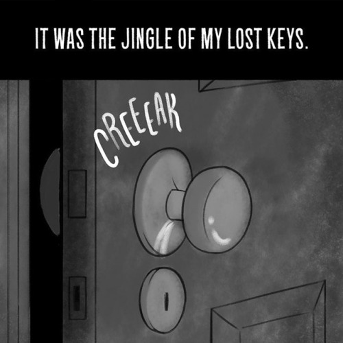 sixpenceee: New York-based artist and CollegeHumor head illustrator Jacob Andrews has plucked some of the most spine-tingling two-sentence horror stories from the depths of Reddit, and turned them into a short series of chilling comics.  that “seen”