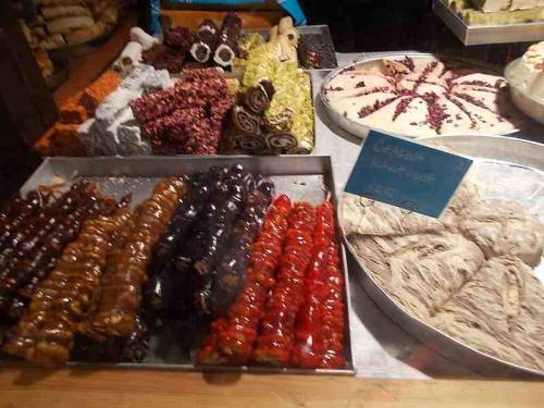 Some bakery &amp; other food products that were offered for sale during Christmas market 2021 in