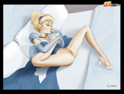 comicsmakeushorny:  Cinderella and Belle