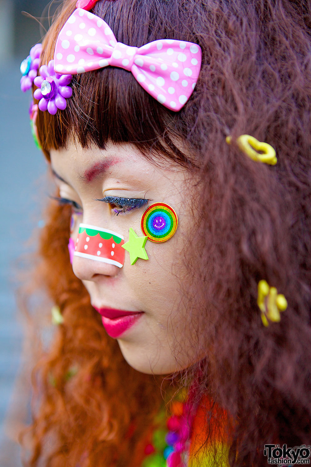 deadlybite:  Colorful Hadeko Fashion w/ Tie-Dye &amp; Decora Hair Clips in Harajuku