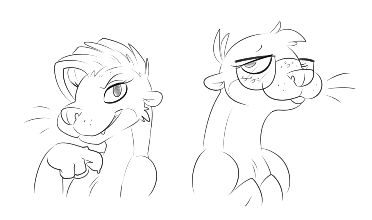 your-pal-hal:Here’s a few more otter-related doodles I’ve done over the week