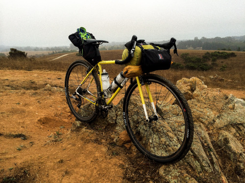 pedaloften:  Prepping for a bike packing trip. Picked up some WTB Nano 40c tires for the CX bike. Did a trail test loaded down with 95% of my gear. Bike rode great. Tires grip really well. Didn’t get a pinch flat. More info soon. 