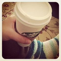 #Coffee #Fuzzysocks #White #Starbucks #Yum #White #Grey #Sweatpants #Green #Blue