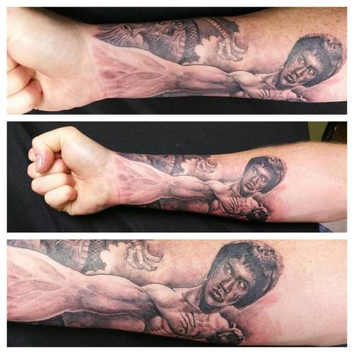 Raja Lovely Smart en Twitter Bruce Lee tattoo on bro sarmanagadevara  hand  Its very Powerful  its trend BruceLeeTheFighter MusicThaman  httpstco0ti42QU8fN  Twitter