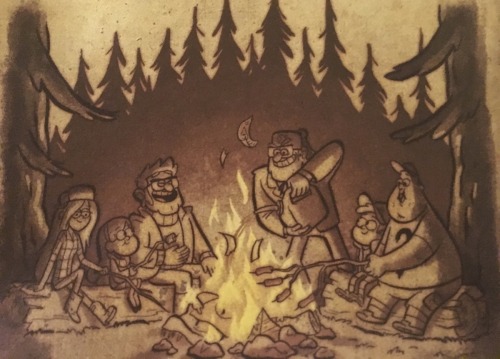 cosmicpines:But Dipper had a better idea: we burn all my Bill Cipher artifacts instead. So we did. M