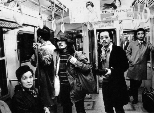 valerian:  Daido Moriyama and Nobuyoshi Araki on the Tokyo Metro, 1970s.
