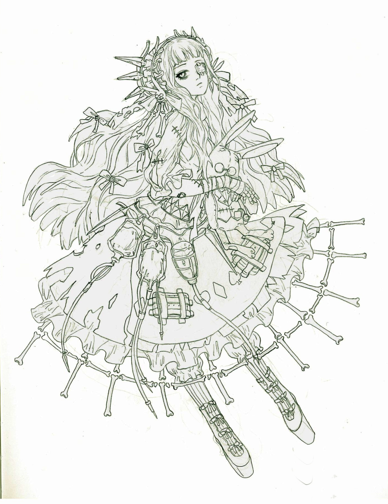 kurohebi: Magical Girl Raising Project Artist:   還祠   Don’t colored without