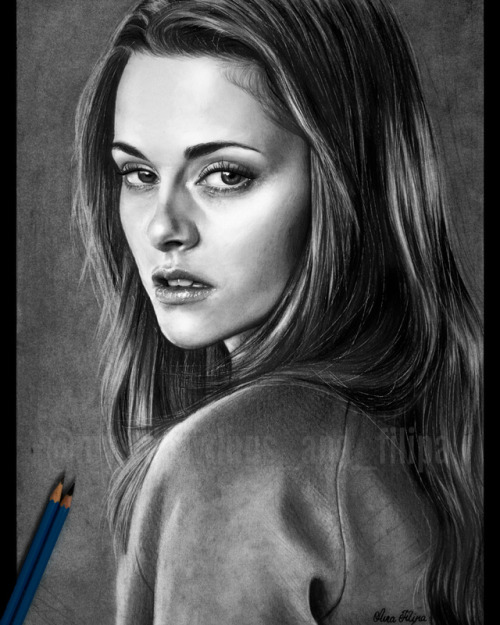 Another Kristen Stewart I did some time ago…this time only using pencils!