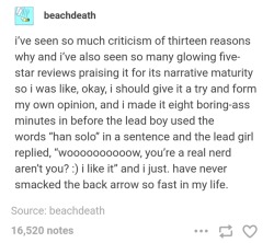 advice-animal:13 reasons why Preach.  Its just a mass of pop topics and poor writing.  Bah.  I dont get why anyone thinks its super good.  People thinking its regular good I can just chalk up to difference of opinion.  But 5 stars?  wtf.