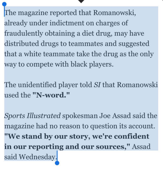 badgyal-k:  lagonegirl:    Romanowski is a known racist. Boy is a known racial epitaph.