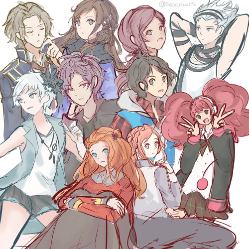 A bunch of Zero Escape Doodles since I recently played through the trilogy the last two months, it w