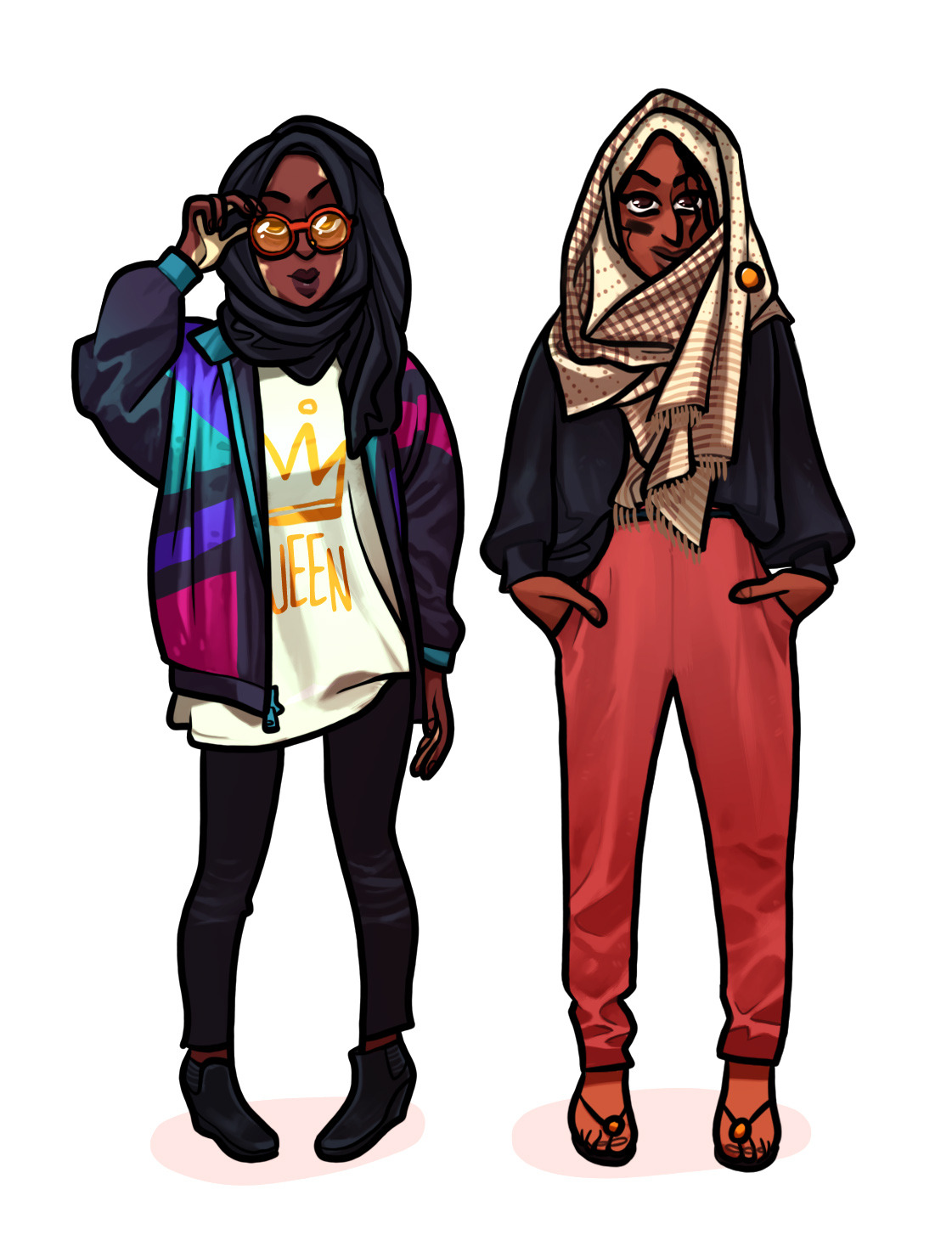 GIRLS WEARING CLOTHES 05Hijab &amp; Synthetic Fabric practice - With guest models