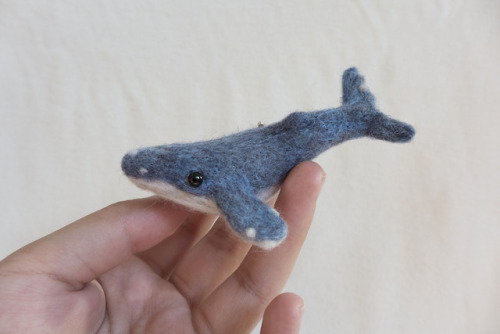 Blue Whale Brooch available at my Etsy shopWorld’s largest creature, now available extra small :>