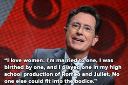 notnumbersix:  micdotcom:  Stephen Colbert
