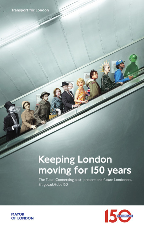 imjoshplimmer: 150 Years of the Tube Tfl has released a new campaign to celebrate 150 years of the T