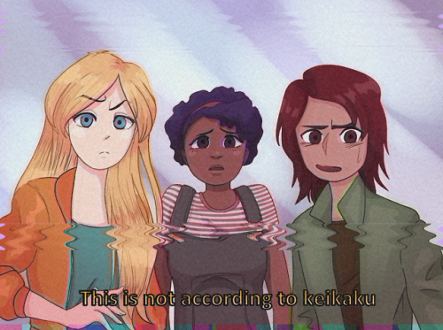 chlorentine: another fake screenshot for the animorphs anime that never was note: keikaku means plan