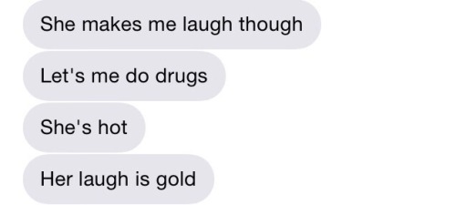 “Her laugh is gold” awww