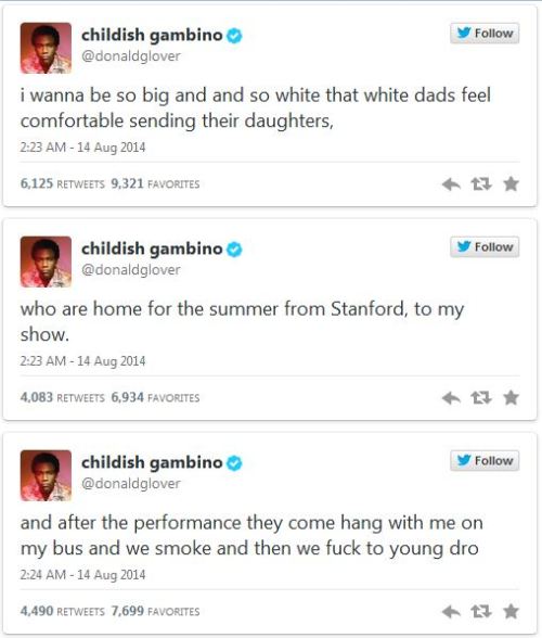 Porn photo taint3ed:  itsananobrain:  Childish Gambino