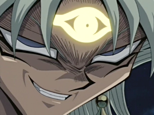 imagerydorkemon:  theabcsofjustice:  This is what happens when villains duel each other.  Bakura always looks scarier.