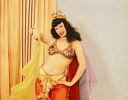 nitratediva:  Bettie Page in Irving Klaw’s Varietease (1954). 