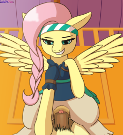 Pirate Fluttershy is more dominant than regular
