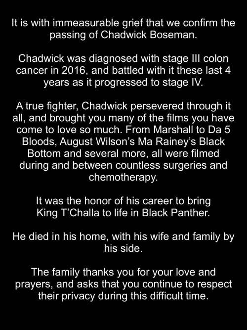 stevenrogered:RIP Chadwick Boseman