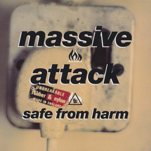 disease: MASSIVE ATTACK: SAFE FROM HARMROBERT DEL NAJA // 12″ SGL, 1991[lithograph | 12 3/8 x 12 3/8