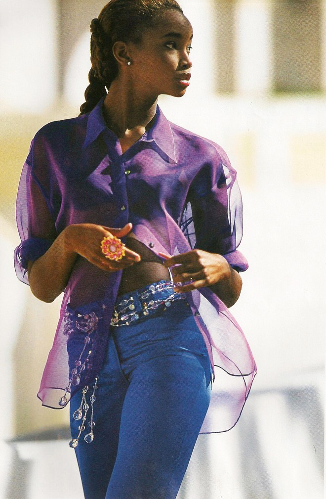 beverly peele by gilles bensimon for elle june ‘91