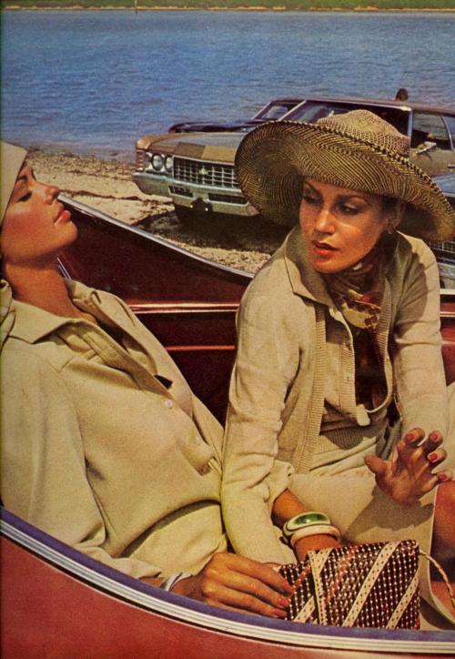Florida Sun Times&hellip;, US Vogue January 1975Photo Helmut NewtonModels Lisa Taylor and Jerry Hall