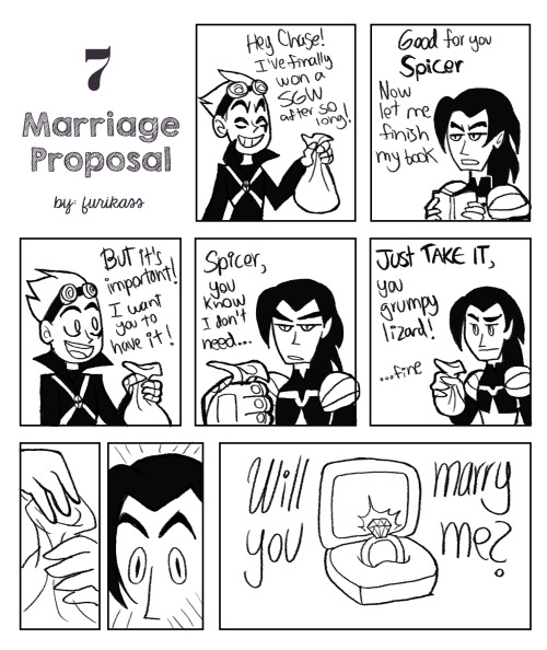 furikass:And finally, Day 7 of Chack Week!I couldn’t think of a better way to do a marriage proposal