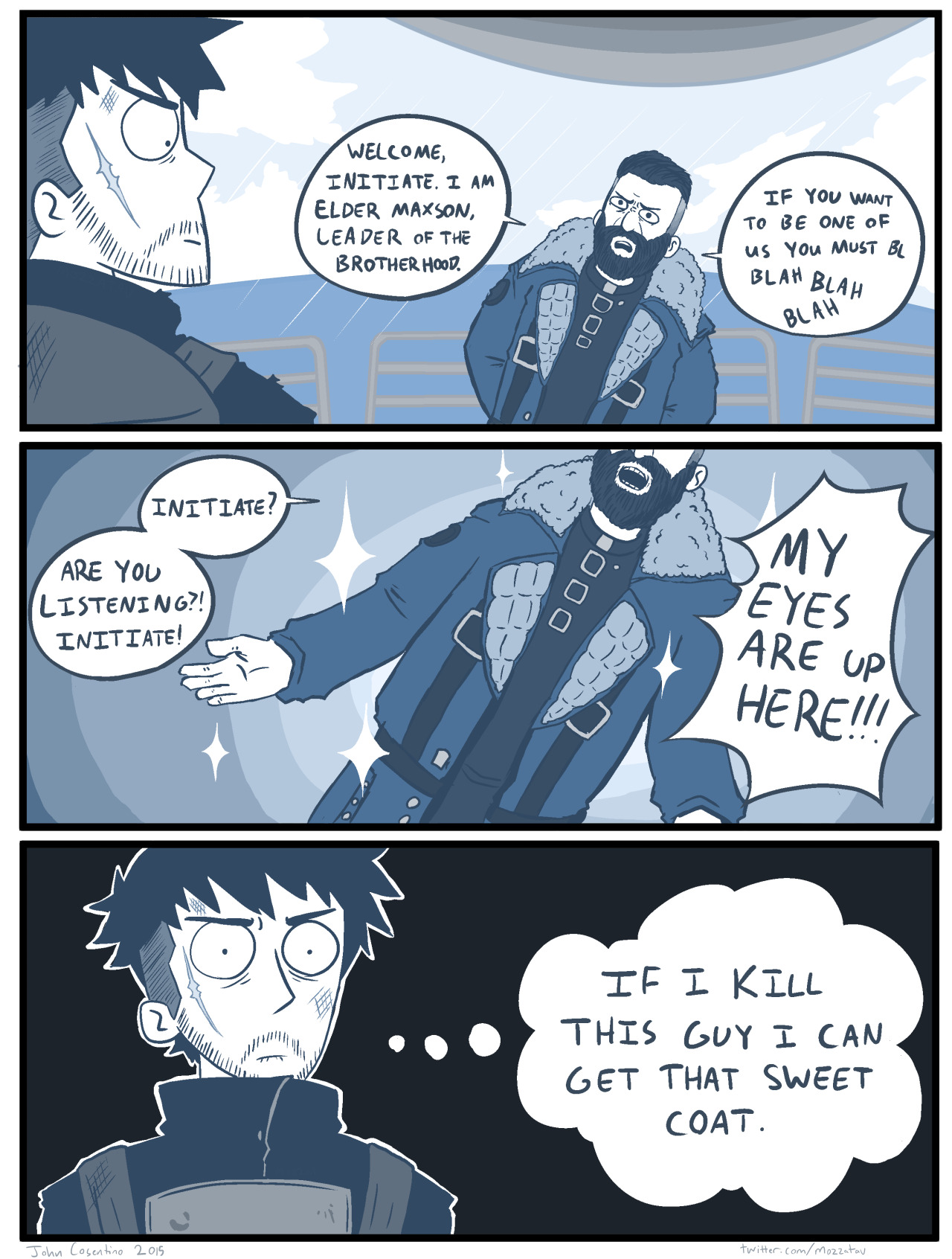 ruinrite:  mozzatav:When you see Elder Maxson(’s sweet Battlecoat) for the first
