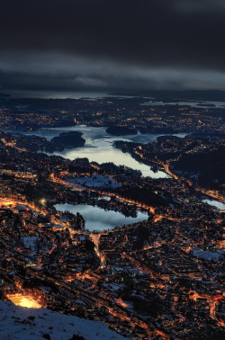  Bergen from Mt. Ulriken, Norway  Ulriken