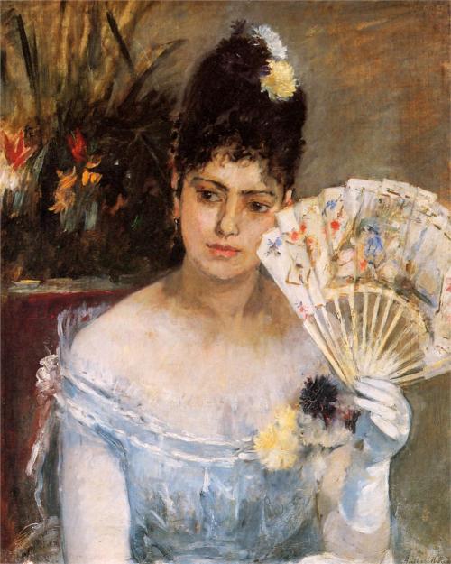 Berthe Morisot - At the Ball (1875). Via loftcultural.