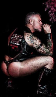 intheroughhouse:  For guys into leather, follow me at: intheroughhouse.tumblr.com